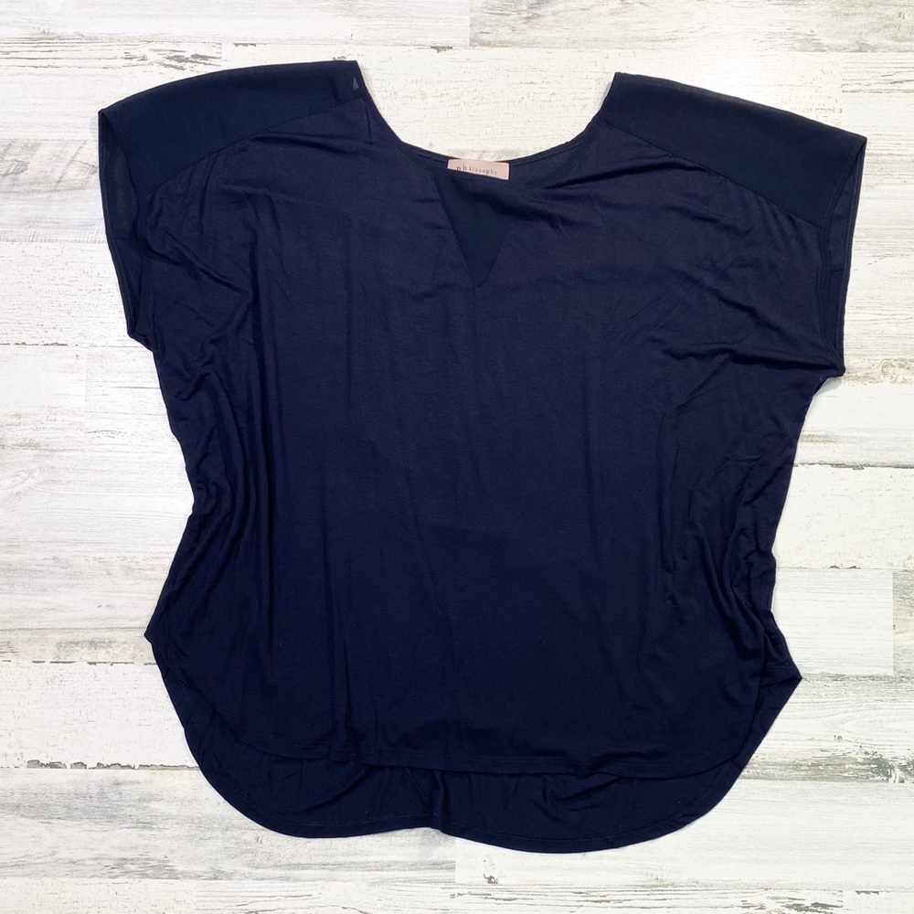 Philosophy Women’s Plus Size Tee With Sheer Detail
